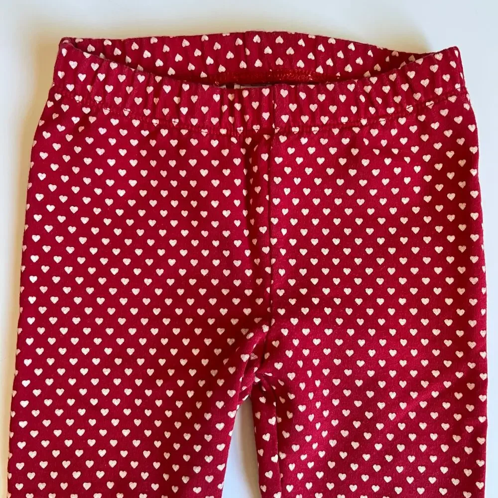 Baby Gap Red Heart Leggings